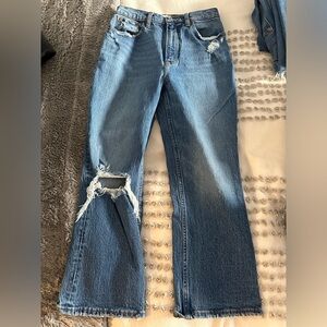 Abercrombie Ultra High Rise Kick Flare Jeans 26s